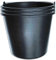 Wohnkult 3x Stella Bucket Baueimer für die Baustelle - schwarz (12 Liter)