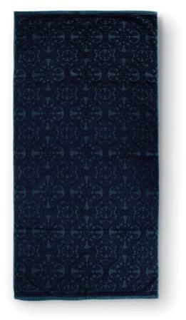 Pip Studio Duschtuch Tile de Pip | dunkelblau - 70 x 140