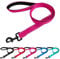 Beshine Padded Handle Dog Lead, 1.2m x 2cm Durable Reflective Nylon Dog Leash for Small, Medium Dogs, Hot Pink