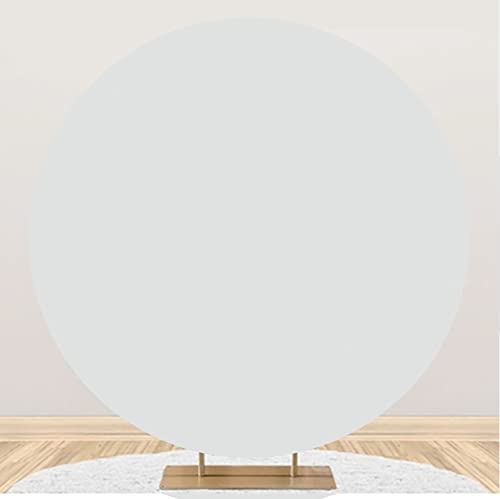 Aoihrraan 220cm Durchmesser Weiß Einfarbiger Hintergrund Abstrakte Weiße Textur Fotografie Hintergrund VIP Graduierung Geburtstagsfeier Banner Neugeborene Mädchen Erwachsene Portrait Fotostudio