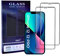 UNO' - 2 unités de protection d'écran en verre trempé compatible avec iPhone 12 et iPhone 12 Pro, verre trempé ultra résistant sans bulles, 9H, cadre noir