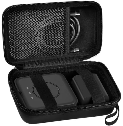 ANKHOH Travel Case for UCOMX for Nano/for Iseyyox/for LISEN/for RTOPS 3 in 1 Wireless Charger, Foldable Magnetic Charging Station Storage Holder Bag for Fast Charge Pad Cable -Box Only (Black)