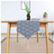 EHOMERY Miniatur Deko Tisch, Tischdecken Blau Weiss Welle Tischläufer Cotton and Linen 30x180CM