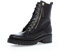 Gabor Damen Combat Boots, Frauen Stiefeletten,Wechselfußbett,Moderate Mehrweite (G),uebergangsschuhe,schw(Flausch/Gold),39 EU / 6 UK