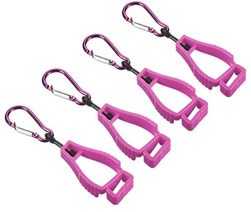 Guanto Keeper, guanti Grabber Catcher impedisce di perdere gancio clip supporto per officina edile (colore: rosa, taglia: L)