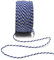 s.dekoda Kordel 50m x 2mm zweifarbig Blau - weiß Drehkordel Dekoband Kordelband Kordelschnur