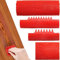 4 PièCes Outil De Grain De Bois Boisette, Relook Bois Outil à Grain De Bois,Grain à Effet Bois Pour La DéCoration,Empreinte Peinture Effet Bois(Rouge)