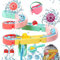 Badespielzeug Kinder Badewannenspielzeug ab 3 4 5 6 Jahre DIY Kugelbahn Badewannen mit Saugnäpfe Wasserspielzeug Kinder Badespaß Geschenk Mädchen Junge (25 Pcs)