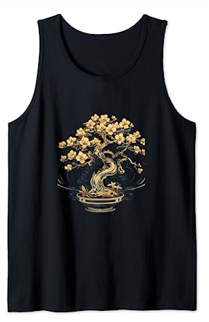 Orchidee Blume Bonsai Japanische Baumpflanzen Gartenarbeit Tank Top