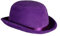 PARTY DISCOUNT NEU Melone Flair aus Samt, lila, Kopfweite 59-60cm