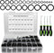 1308 Stück O Ring Sortiment Set: 24 Größen Dichtungsringe Set O-Ringe Dichtungen mit 4 Pick und Hook Kit Nitrilkautschuk Gummi O Ring für Reparatur Schläuchen, Wasserhähnen, Automobilen