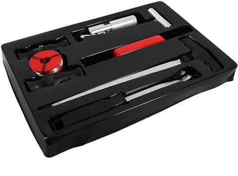 Kit D'outils Complet pour Retirer les Pare-brise en Toute sécurité, Ensemble de 7 Pièces pour Retirer les Vitres de Pare-brise avec Lame en Acier trempé, Outil de Démoulage
