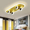 Bellastein LED Deckenlampe Modern Kinderzimmer Skateboard Design Deckenleuchte dimmbar mit Fernbedienung Jungen und Mädchen Zimmer Licht Esszimmer Wohnzimmer Schlafzimmer Hängelampen