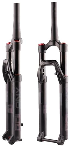 Forcelle Per Bicicletta 27.5/29 pollici Boost Forcella Della Bicicletta Perno Passante 100/110mm 32mm Tubo Conico Regolazione del Ritorno 120/140mm Viaggio Forcella Ammortizzata ( Color : 29 Remote 12