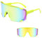 JINGTOPS Fahrradbrille Herren Damen Sport Sonnenbrille Schnelle Brille Rave für Outdoorsport Wandern Radfahren Fahren Laufen Angeln (grün)