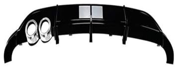 IBNA Auto Heckspoiler Für VW Für Polo MK5 6R 2009-2014 Hintere Stoßstange Lip Diffusor Spoiler Splitter Schutz Auto Zubehör Dekoration Autospoilerflügel, 6854712309