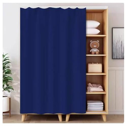 Cortinas De Armario, Cortinas De Gabinete para Estantes, Cortinas De Puerta A Prueba De Polvo Tipo Riel, Cortinas De Estantería, Sin Cortina De Polvo De Puerta De Armario J,50x100cm(L x H)