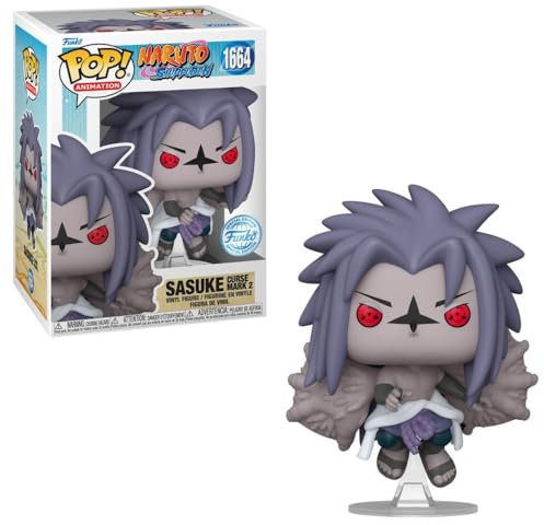 Funko Pop! Animation: Naruto - Sasuke (Curse Mark 2)(Exc), Sammelfigur aus Vinyl - 82166