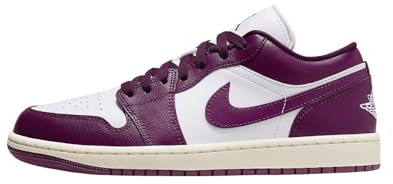 Nike Sneaker basse da donna Air Jordan 1, Vela Bordeaux Bianco 161, 38.5 EU