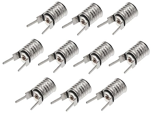 KONTONTY Lampenfassung E10 Mit Schraubmontage 10 Stück Für Lampenkontrollleuchte Und Lichtquelle Installieren Verwenden