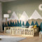 Crazy Pine Kinderbett 140x200 cm – Montessori Bodenbett mit Rausfallschutz 40cm - Natürlichem Holz mit Glatter Oberfläche - Perfekt für Jungen und Mädchen Crazy Johnny