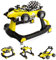 Trotteur Bébé Pliable Formula Racing 3in1, jouet d’activités, lumières & mélodies, hauteur réglable, rose, 6 Mois+ (Jaune)