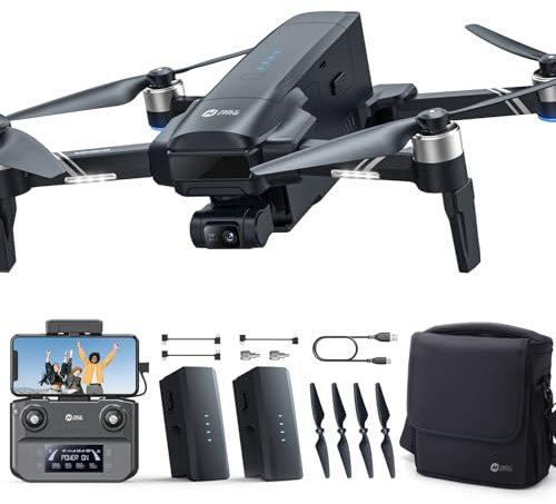 Holy Stone HS600D 3 Axis Brushless Gimbal GPS Drones With Camera For Adults 4K, 8K Image, 4K/30FPS Video, 48MP Photo, 80 Mins Flight, Auto Return, 20000Ft Control, QuickShot, Upgraded HS600