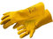 Högert Technik Schweißhandschuhe KANDEL, Leder-Arbeitshandschuhe, hitzebeständig, verstärkt, Kevlar-Nähte, Schutz für Schweißer, Gelb, Größe 11