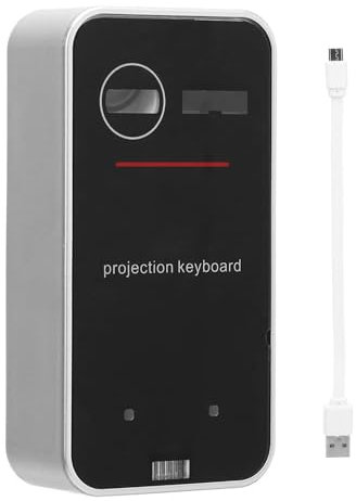 Tastiera di proiezione GearWell, tastiera virtuale Bluetooth con touchpad mouse wireless e layout full size, tastiera portatile per smartphone per laptop tablet