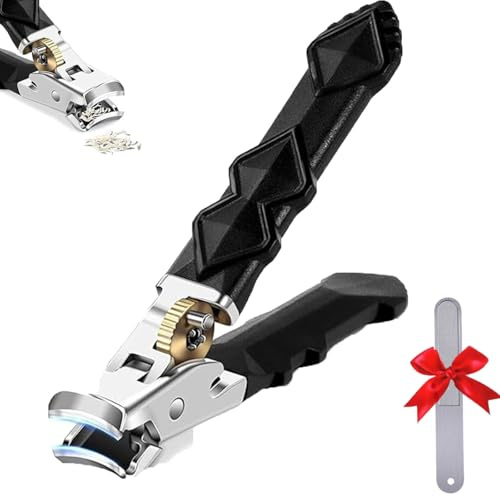 Fixhoo Ortho Clip, Solymody Orthoclip, Fixhoo Orthoclip Slanted Nail Clippers for Thick Nails, Built-in Collector, Splash-Proof, Nail Clippers with Safety Lock Design for Elderly Seniors, Kids (A-1PC)