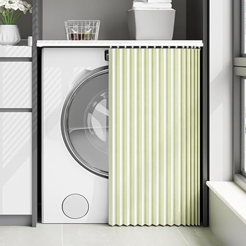 HLTQL Tenda Armadio A Muro Tenda per Coprire Scaffale Tendina Sottolavello Cucina Tende del Panno Antipolvere della Armadietti(s2,W70cm|H50cm)