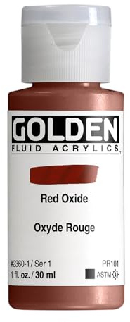 Pro-Art Red Oxide -Golden Fluid Acrylic, Acrylic, Multicolour