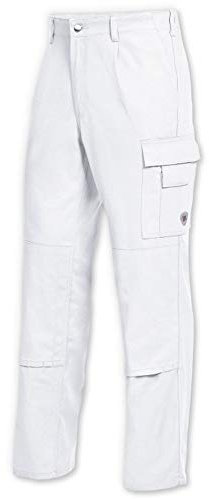 BP 1486-060-21-60 Arbeitshosen, mit elastischem Rückenteil, 300,00 g/m² Reine Baumwolle, weiß, 60