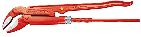 VBW 87111015 Eckrohrzange 45° rot lackiert. pol. 1 1/2