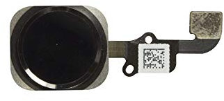 OnlyTech - Homebutton mit Flexkabel Schwarz kompatibel mit iPhone 6 / iPhone 6 Plus