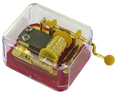 Lutèce Créations Spieluhr/Spieldose/Musikbox aus Kunstharz mit Handkurbel und 18-Ton-Spielwerk - Let it go (Die Eiskönigin – Völlig unverfroren)