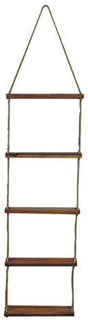 Sea-Club Rope Ladder Hanging Ladder Jute Rope Jute Yarn & Wood Maritime Decoration