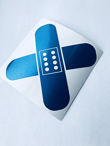 Schönheits Shop Pflaster Stickerbomb Blau Metallic Auto Aufkleber Sticker Tuning JDM DUB Style