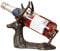 Dibor Wine Bottle Holder Storage Rack Countertop Cast Iron Freestanding Stag Deer Spring Summer Wedding Anniversary Wine Gift