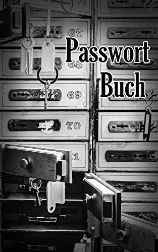 Passwort Buch: Kleiner Passwort Organizer mit alphabetischen Register zum schnellen Finden der Zugangsdaten für Webseiten, Apps, Email Adressen und ... für Mutter, Vater, Oma und Opa. Bankfächer.