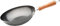 WECOOK! Carbono Wok Inducción 24 cm, Antiadherente QUANTANIUM Ecológico 3 Capas sin PFOA, Acero al Carbono, Mango Imitación Madera, Apta Todas las Cocinas Vitrocerámica, Gas