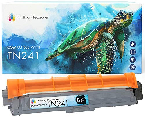 Printing Pleasure TN-241 Toner kompatibel für TN-241BK Brother DCP-9015CDW DCP-9017CDW DCP-9022CDW HL-3142CW HL-3152CDW HL-3172CDW MFC-9142CDN MFC-9332CDW MFC-9342CDW, Schwarz