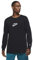 Nike Kurzarm-T-Shirt, matt, Unisex-Erwachsene, Schwarz (Langarm Freak), Large