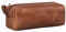 STILORD 'Linus' Etui Leder Vintage Herren Damen Stifteetui Lederetui Federmappe quadratisch Stiftetasche Büffelleder, Farbe:Andorra - braun