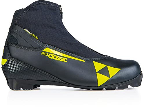 Fischer Herren Rc3 Classic Skischuhe, schwarz/gelb, 56