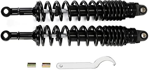 Hegeiisy 360mm 380mm 400mm 420mm Universal Motorrad Stoßdämpfer Hinterradaufhängung ATV Quad Scooter Dirt Bike für YZF R1 YZF R6 YZF 125 (Schwarz, 15.74 zoll 400mm)