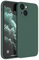 Mixroom - Cover Custodia Case per iPhone 13 Protezione Copre Fotocamera in Silicone TPU Opaco con Bordi Piatti Colore Verde Foglia