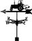 ANCNA Wetterfahne Bauernhof Traktor Ornament Metall Wetterfahne Windrichtungsanzeiger Szene Garten Windfahne mit Anti-Rost-Beschichtung, korrosionsbeständig