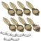 10 Set Metall Antik Runde Bronze Lesezeichen Sets Lesezeichen Tabletts mit 20mm Klarglas Cabochons für Lesezeichen DIY Herstellung Leseliebhaber