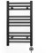 Myhomeware 300mm Wide Black Electric Bathroom Heated Towel Rail Thermostatic Warmer Radiator Precise Control (300 x 600 mm (BTU: 758))